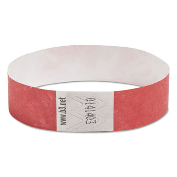 SICURIX® Security Wristbands, 0.75" X 10", Red, 100-pack freeshipping - TVN Wholesale